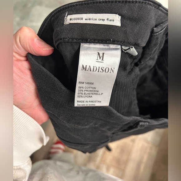 Madison Bleeker mid rise crop flare jeans gray - 4 - Picture 7 of 7